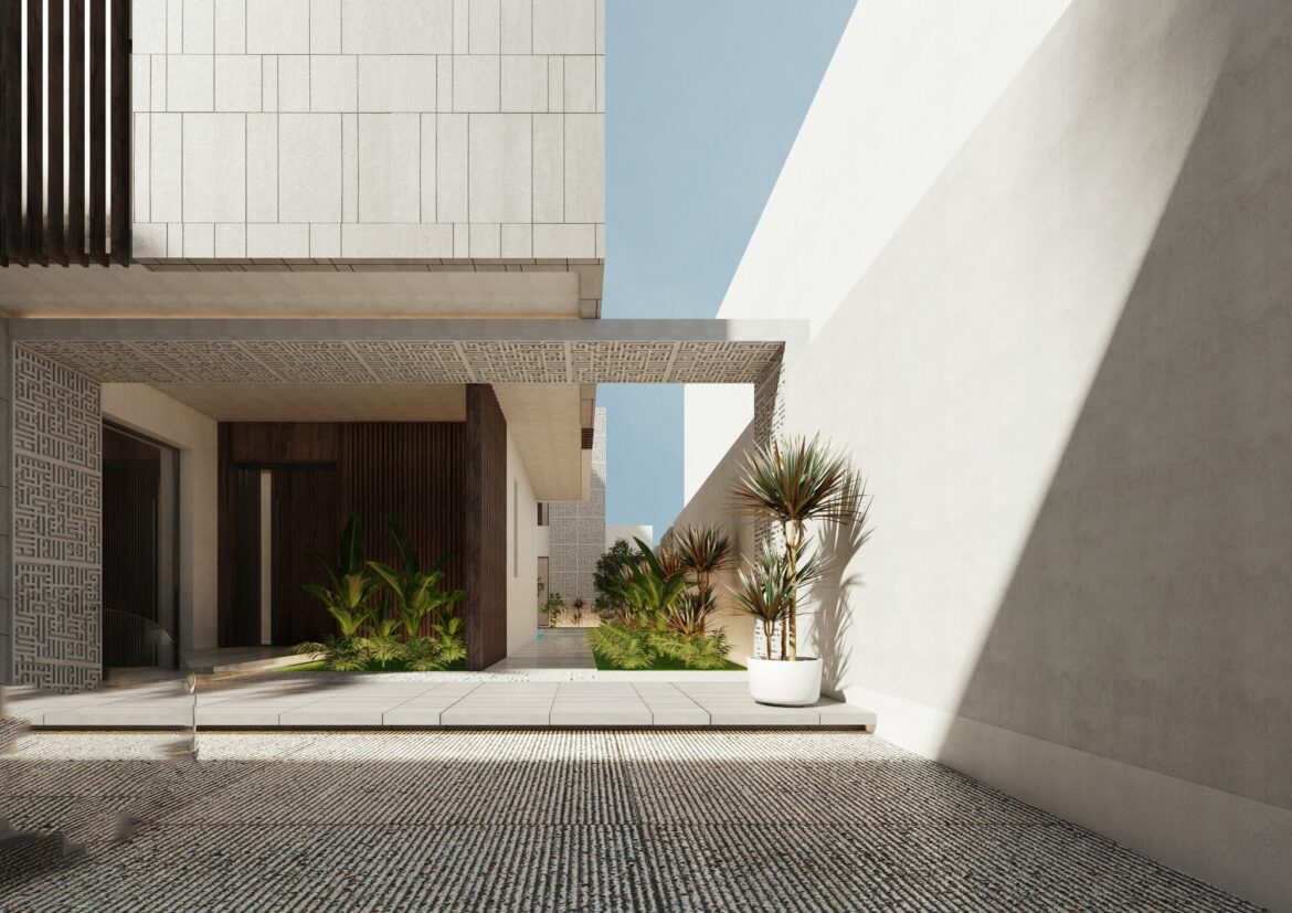1 Architecture design - KUFI Villa  Conceptual design - 3D Exterior perspective (2)