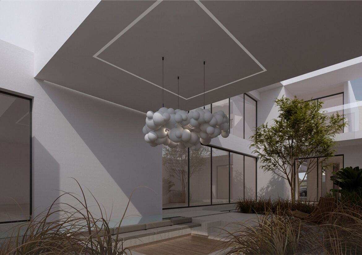 2 Architecture design - Air Villa - Dubai - UAE Conceptual design - 3D Interior perspective (3)