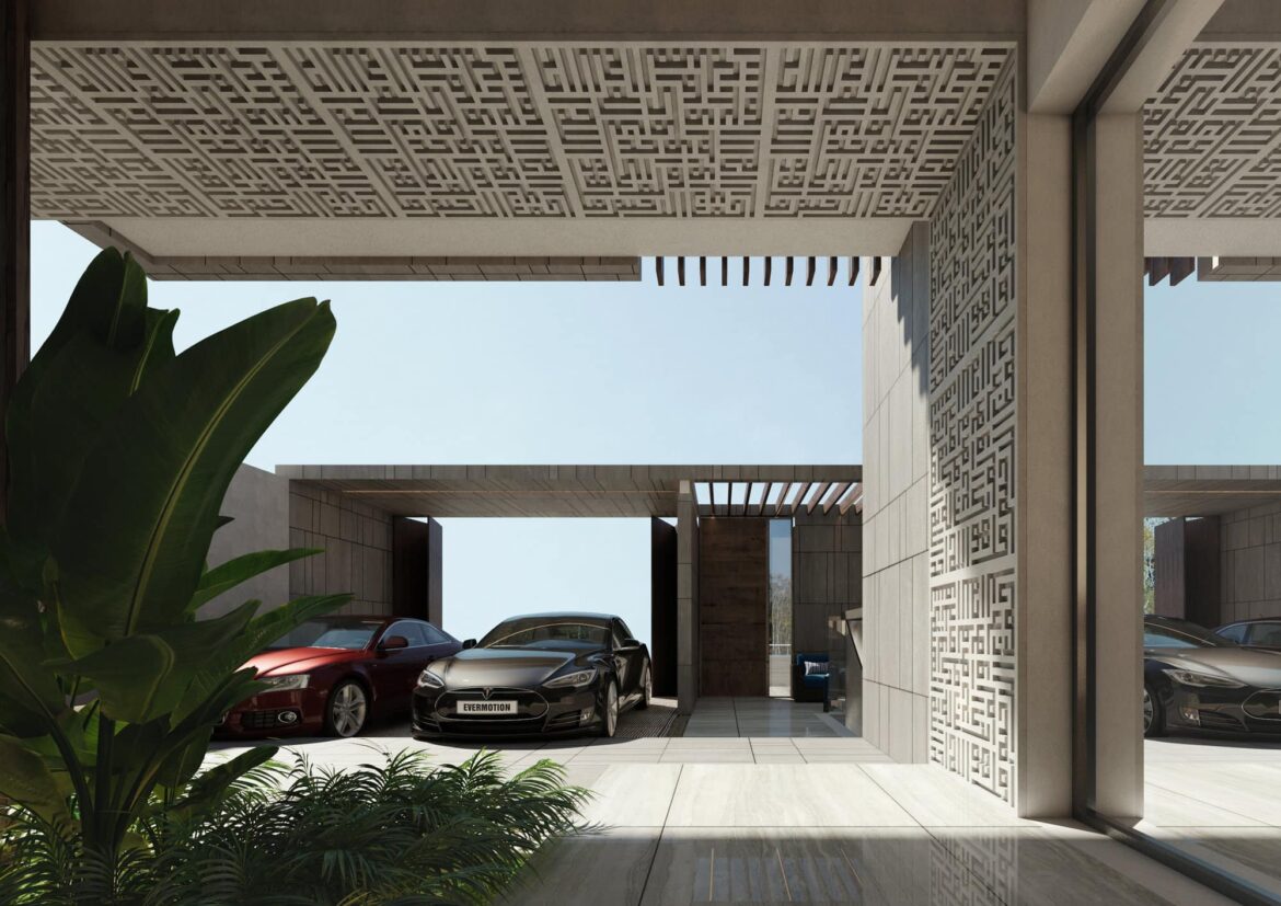 2 Architecture design - KUFI Villa  Conceptual design - 3D Exterior perspective (3)