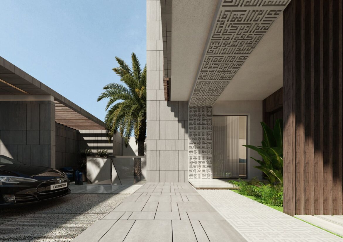 3 Architecture design - KUFI Villa  Conceptual design - 3D Exterior perspective (4)