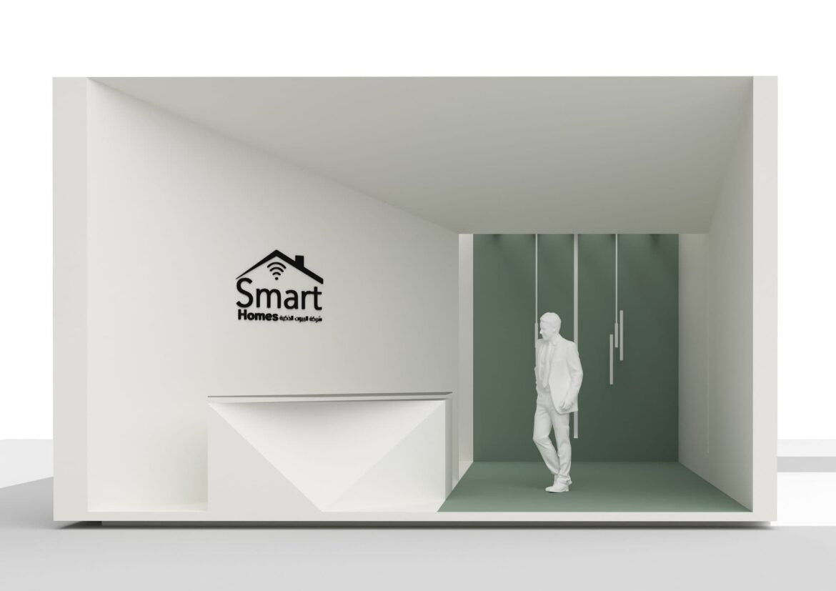 3 Booth and lightweight constructions Design - Smart Homes Booth - Saudi Build 2023 - KSA - 3D Conceptual design (1)