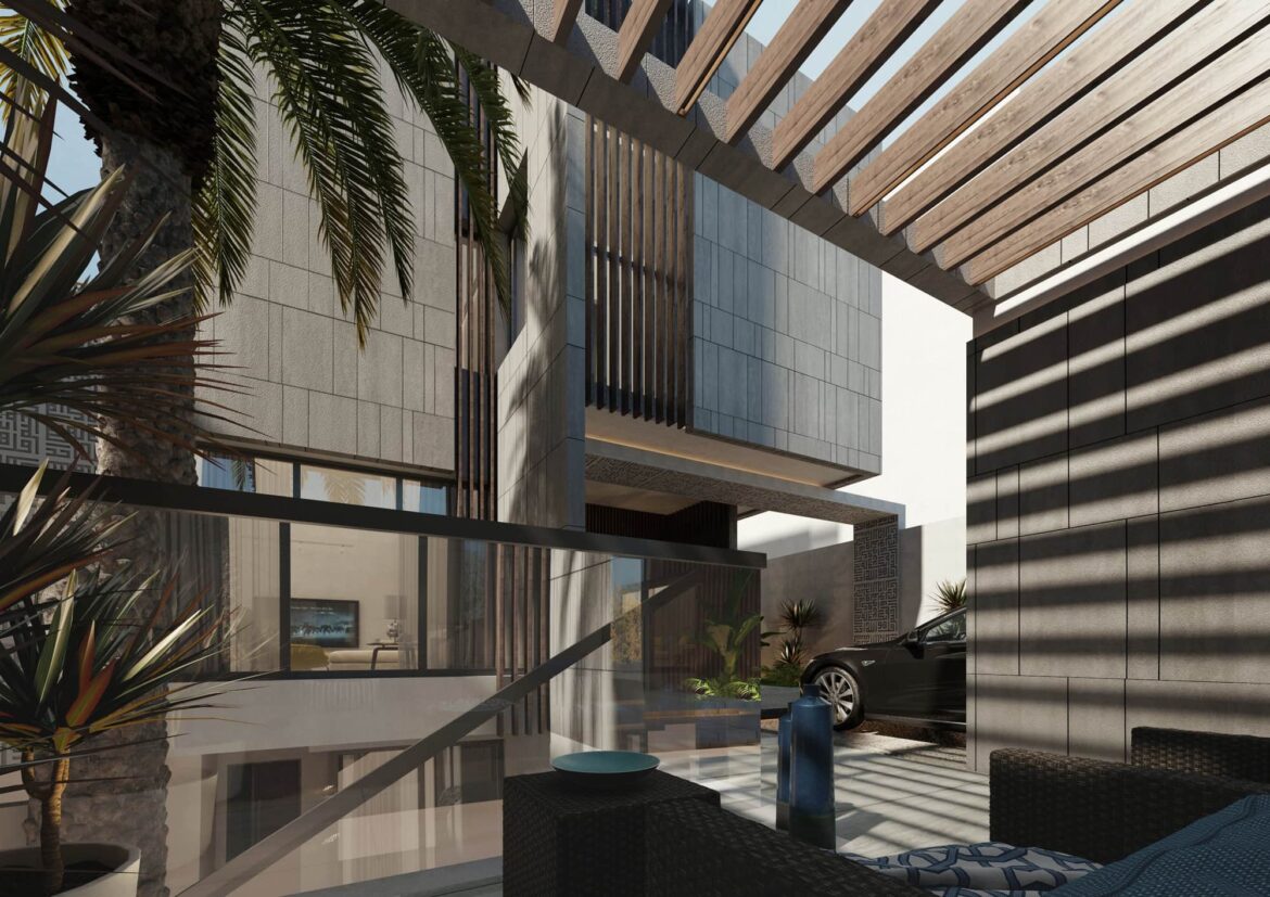 4 Architecture design - KUFI Villa  Conceptual design - 3D Exterior perspective (5)