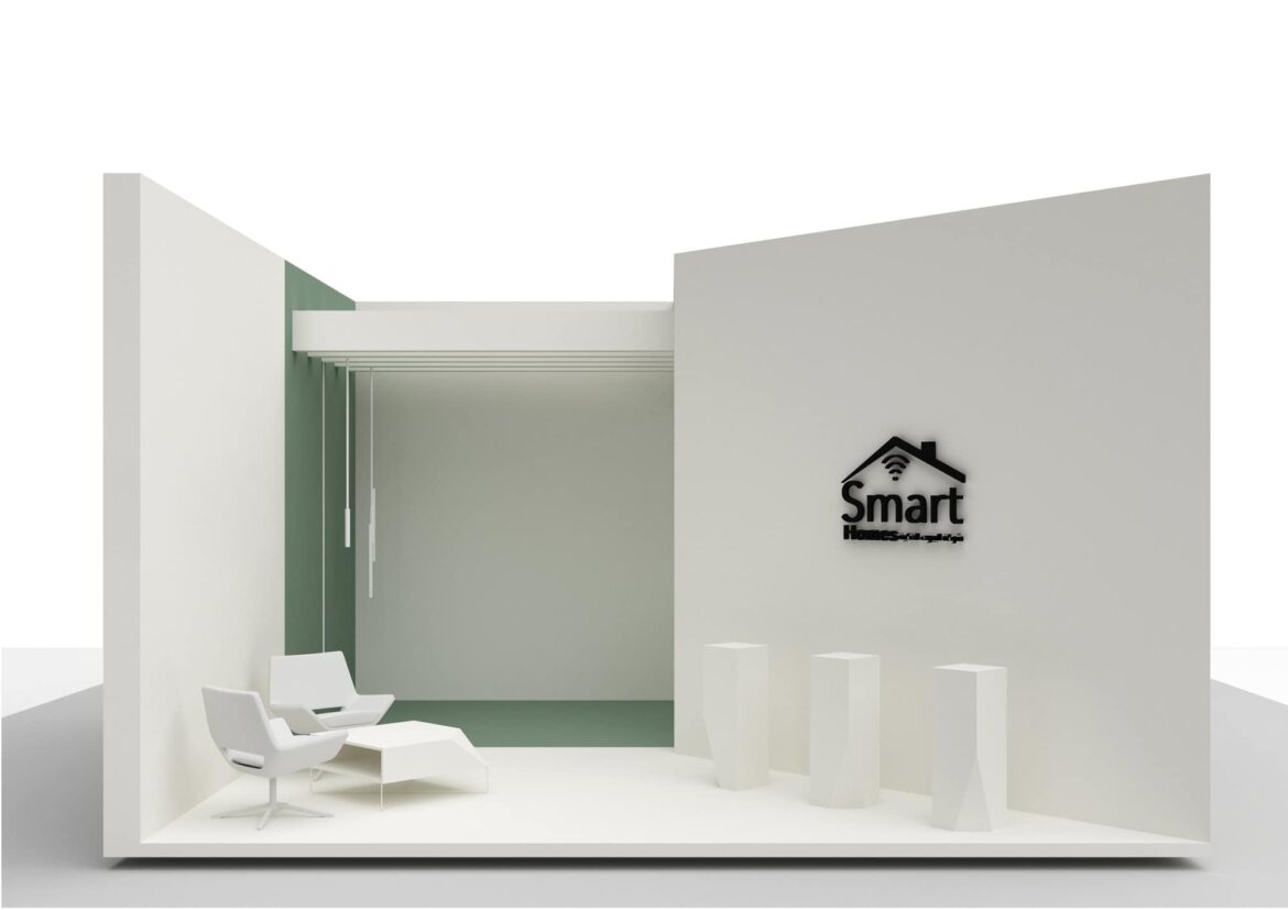 4 Booth and lightweight constructions Design - Smart Homes Booth - Saudi Build 2023 - KSA - 3D Conceptual design (2)
