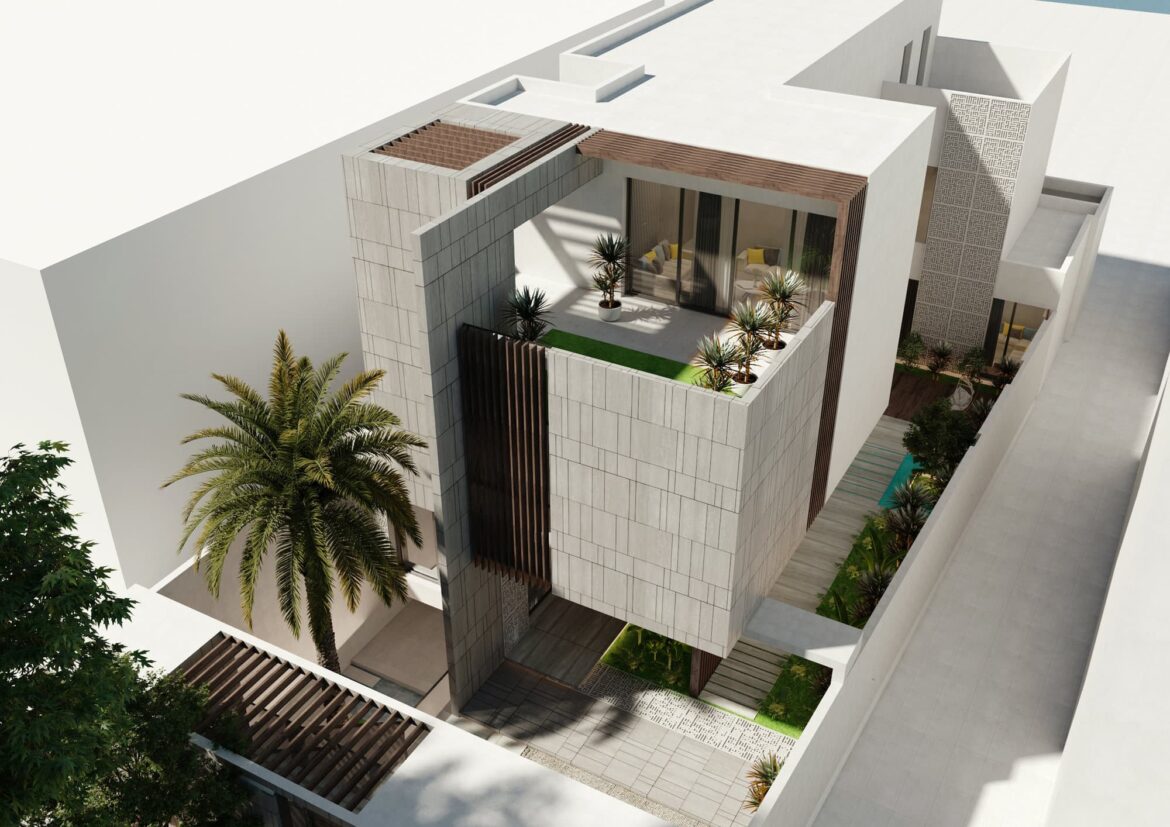 5 Architecture design - KUFI Villa  Conceptual design - 3D Exterior perspective (6)