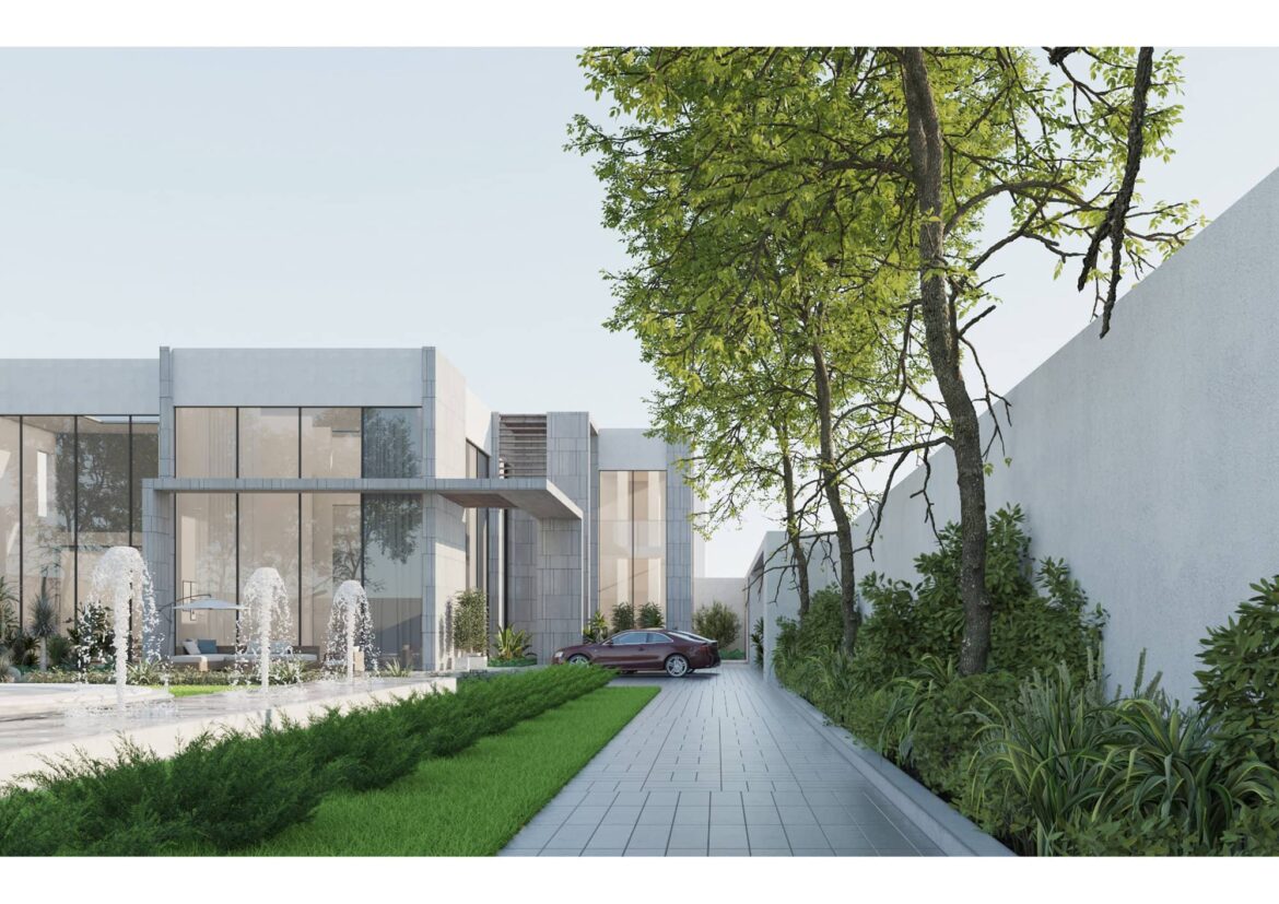 6 Architecture design - Landscape design - Code villa  Conceptual design - 3D Exterior perspective (7)