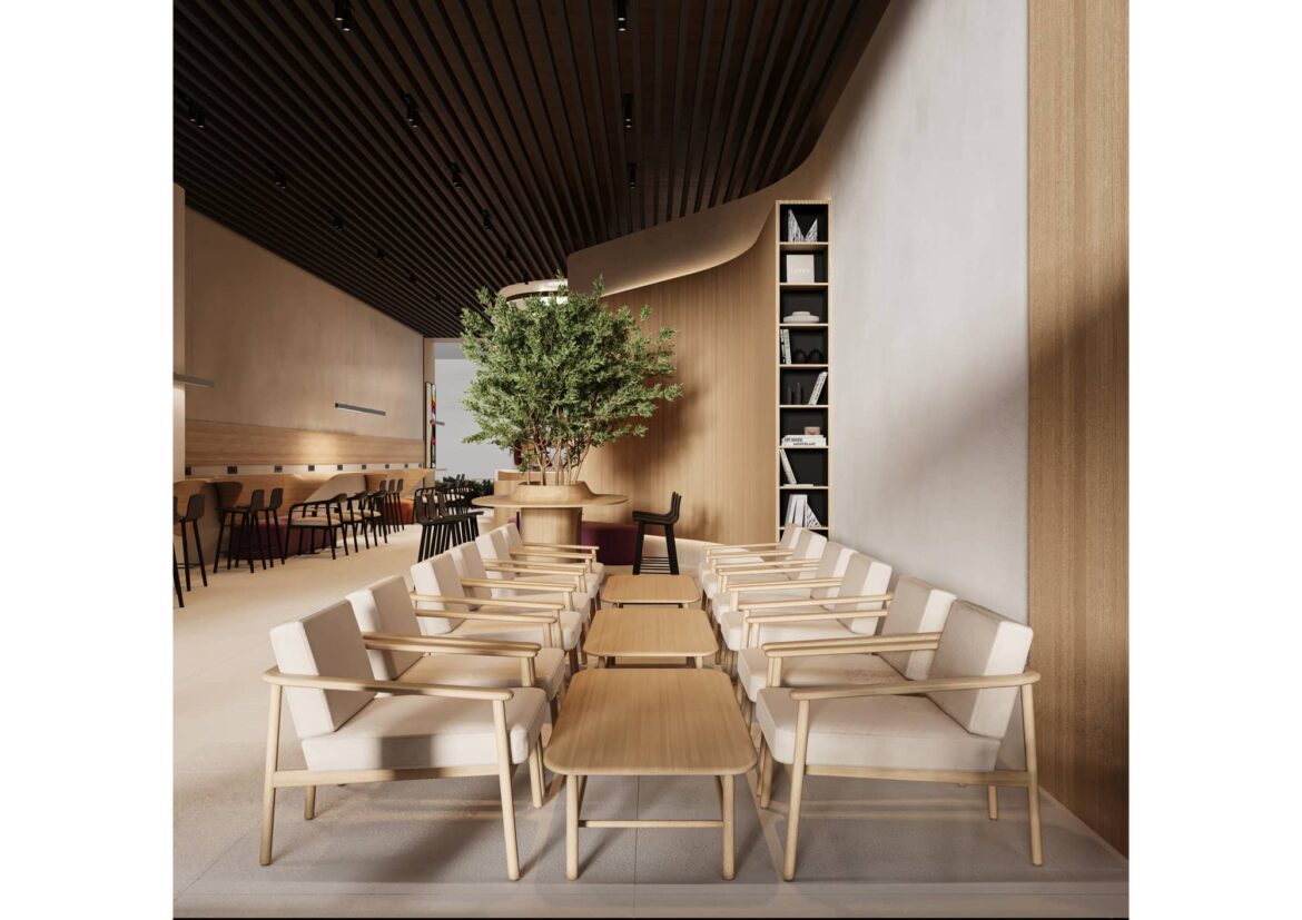 6 Interior design - Joudna cafe - Cenomi Al Nakheel Mall  Conceptual design - 3D Interior perspective (7)