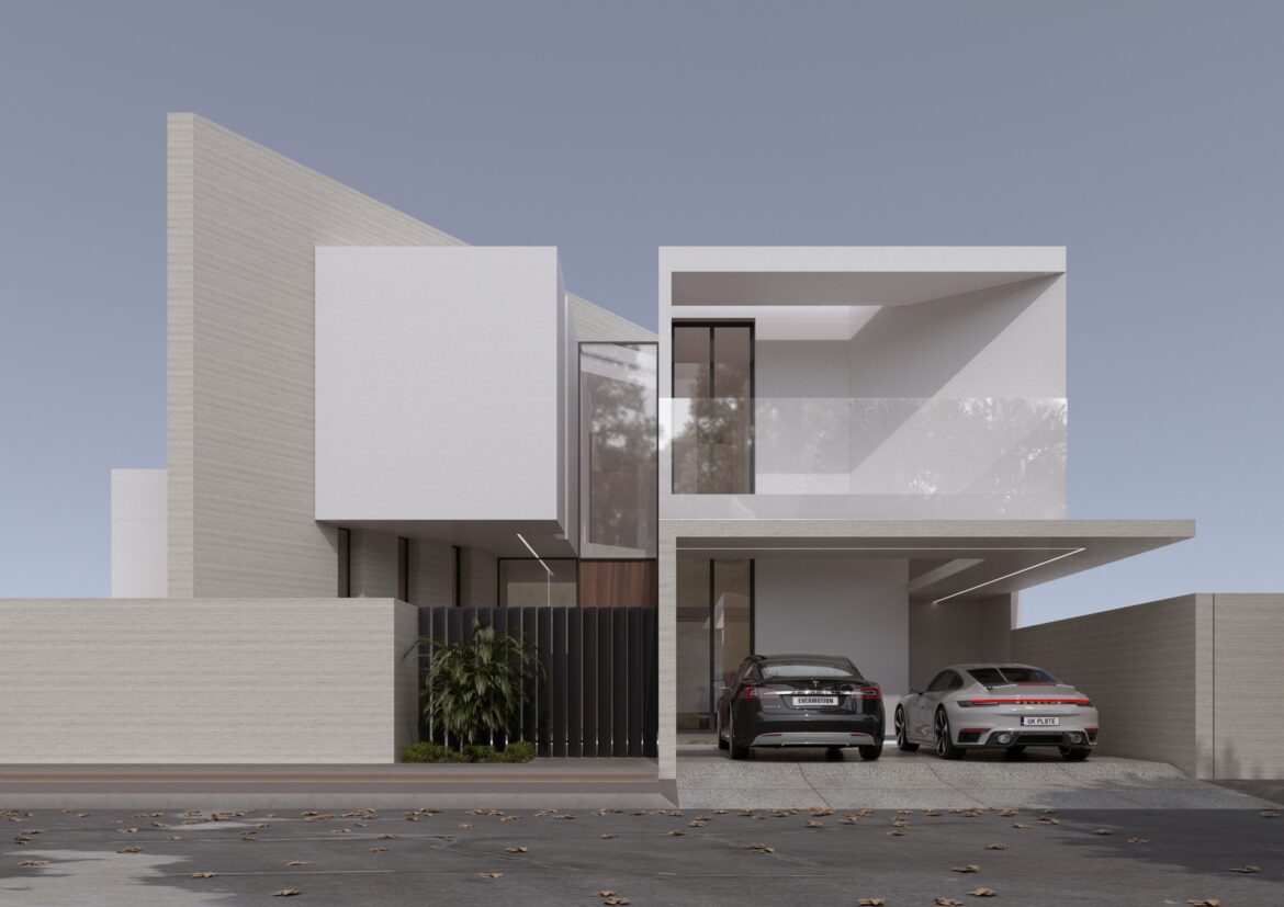 MAC consulting co. - Architecture design - Air Villa - Dubai - UAE - Conceptual design - 3D Exterior perspective (1)
