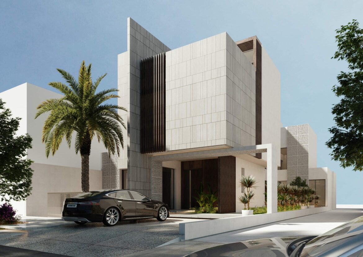 MAC consulting co. - Architecture design - KUFI Villa  Conceptual design - 3D Exterior perspective (1)