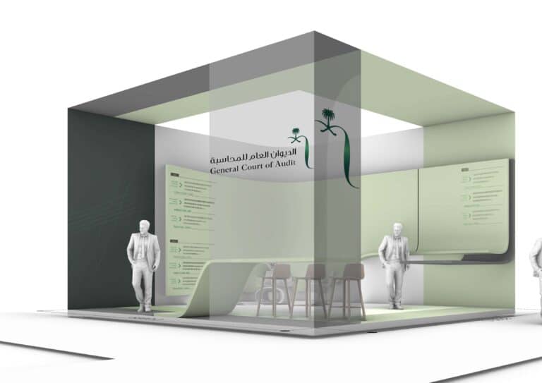 MAC consulting co. Booth and lightweight constructions Design GCA Booth 3D Conceptual design 1