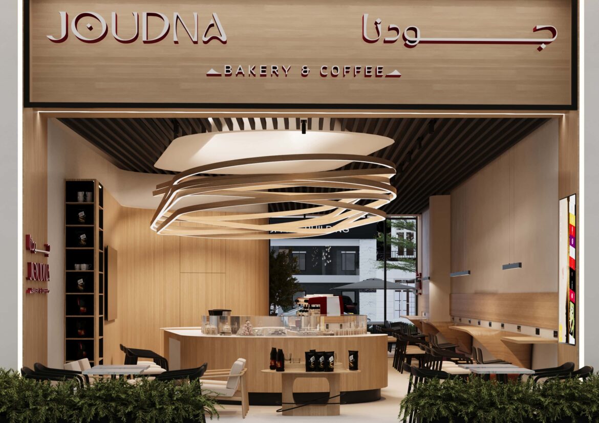 MAC consulting co. - Interior design - Joudna cafe - Cenomi Al Nakheel Mall  Conceptual design - 3D Exterior perspective (1)