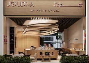 MAC consulting co. Interior design Joudna cafe Cenomi Al Nakheel Mall  Conceptual design 3D Exterior perspective 1