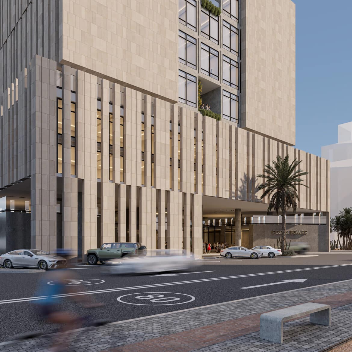 1- MAC consulting co. - Architecture design -Pixel Tower - Jeddah - KSA - Conceptual design - 3D Exterior perspective (2)