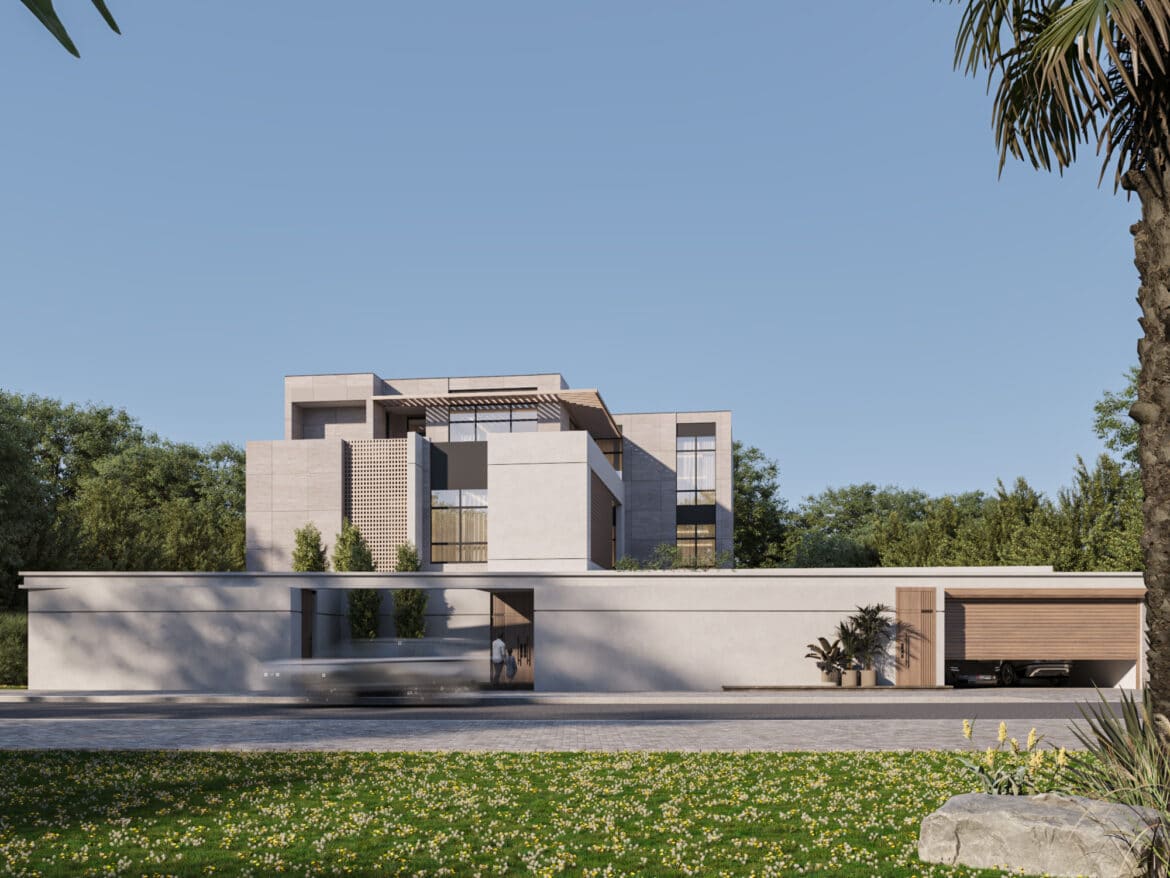 18- MA consulting co. - Architecture design - Rafadah Villa  Conceptual design - 3D Exterior perspective (3)