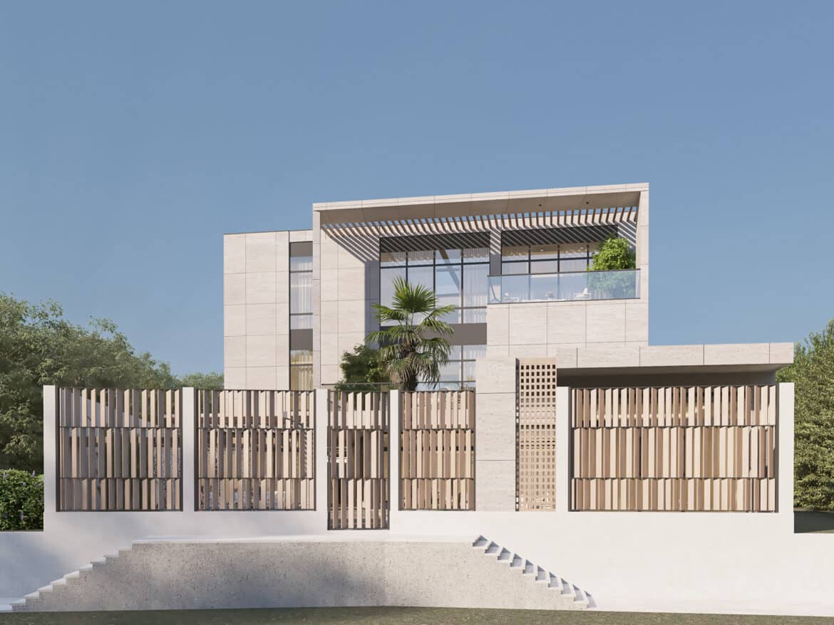 18- MA consulting co. - Architecture design - Rafadah Villa  Conceptual design - 3D Exterior perspective (7)