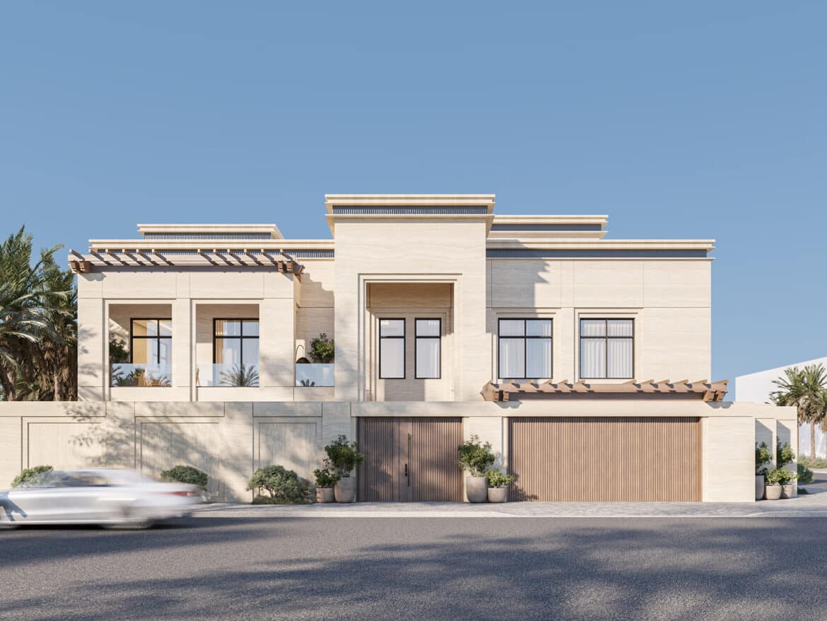 22- MA consulting co. - Architecture design - Al-Nassar Villas  Conceptual design - 3D Exterior perspective (3)