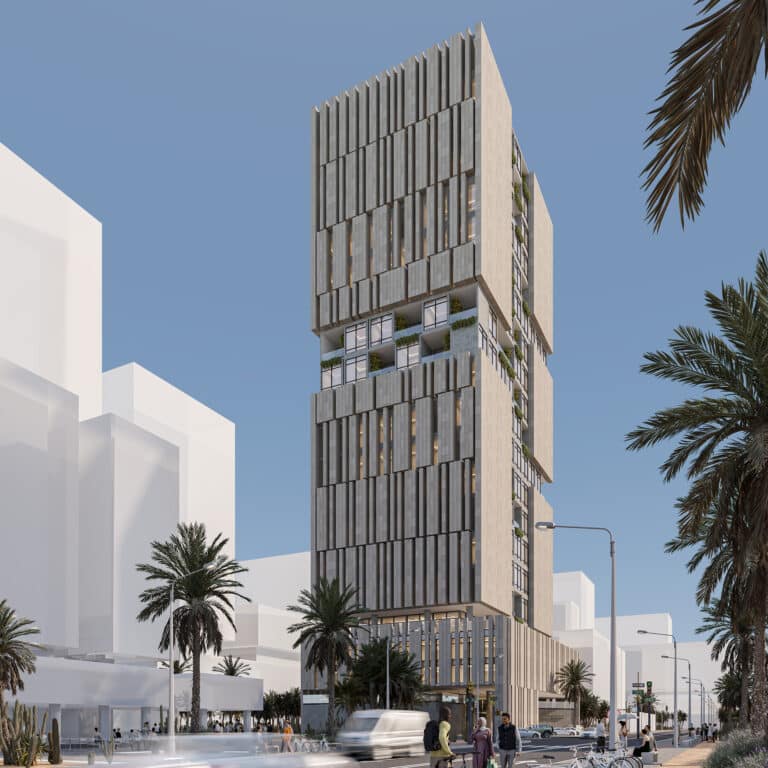 3 MAC consulting co. Architecture design Pixel Tower Jeddah KSA Conceptual design 3D Exterior perspective 4